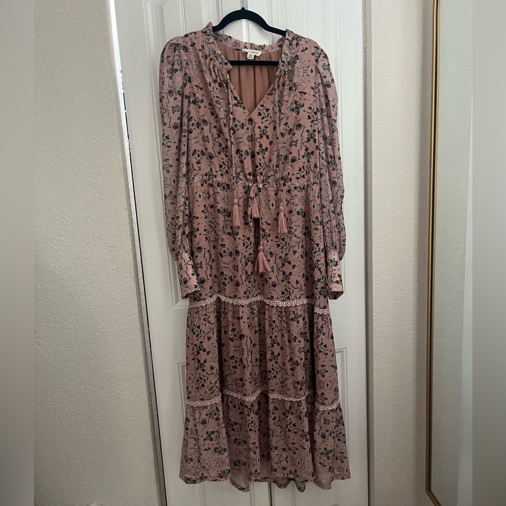 Long sleeve floral Allison New York dress size small